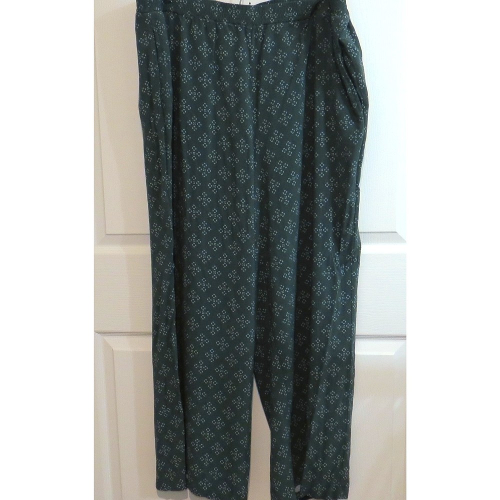 2 Pair Woman Within Super Soft Flowy Wide Leg Pant Size 26